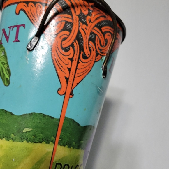 Vegetable Seed Packet Eggplant Bucket Metal Vase Bucket Decor - Picture 3 of 12